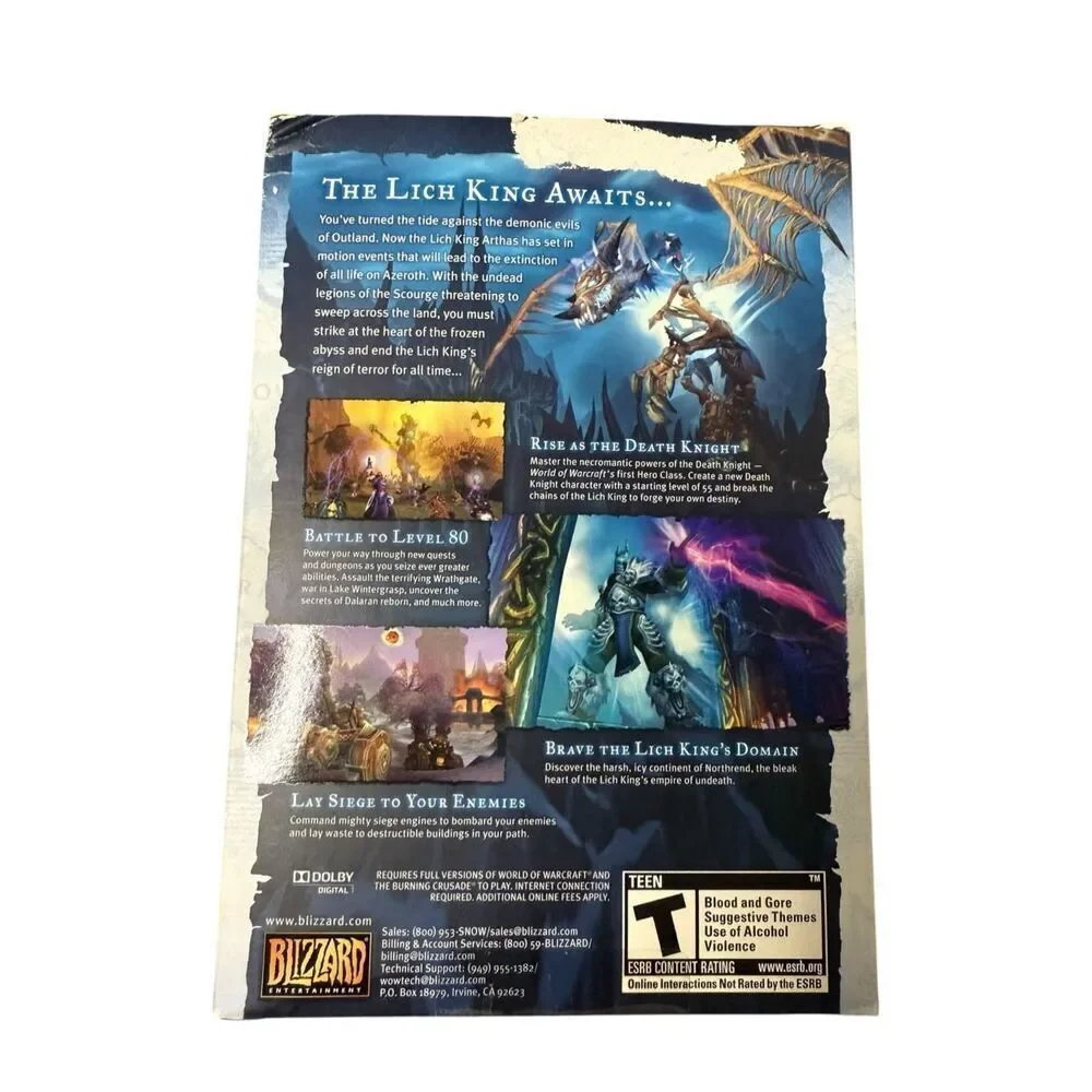 World of Warcraft: Wrath‎ of the Lich King Expansion Set PC Video game CIB